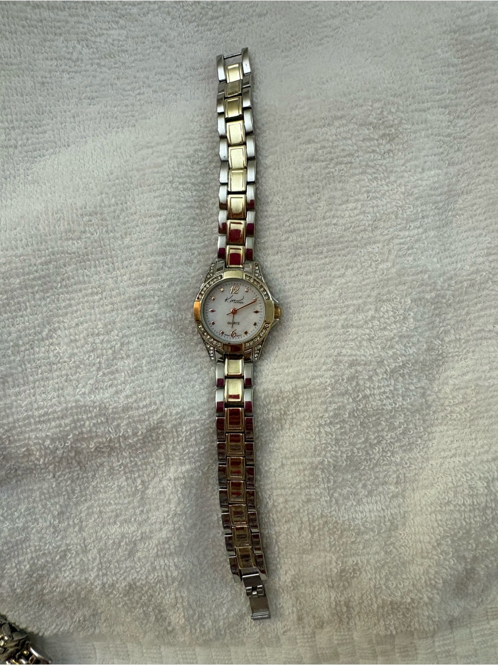 Two-Tone Women's Dress Watch with Crystal Accents